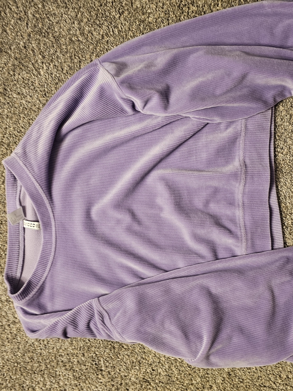 Purple Velvet Crop Top